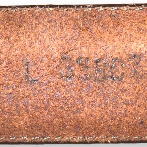 Brown Brighton Vintage Sterling Silver Leather Belt Size 33 - Picture 9 of 10